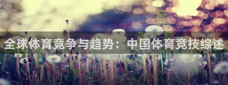杏悦体育：全球体育竞争与趋势：中国体育竞技综述