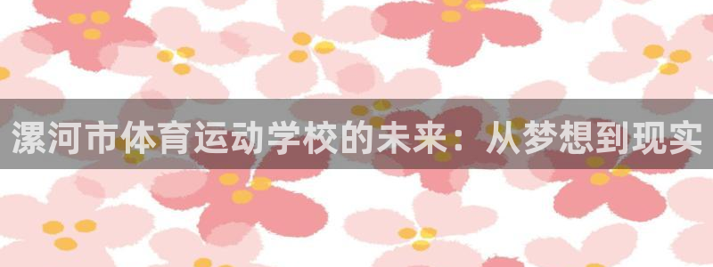 福建杏悦机电股份公司：漯河市体育运动学校的未来：从梦想到现实