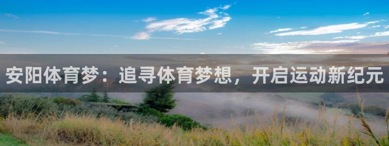 杏悦4代理：安阳体育梦：追寻体育梦想，开启运动新纪元